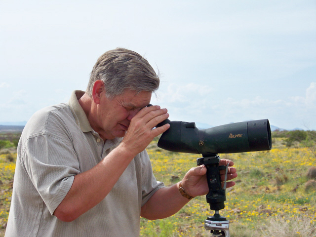 Image Cecil with Spotting scope